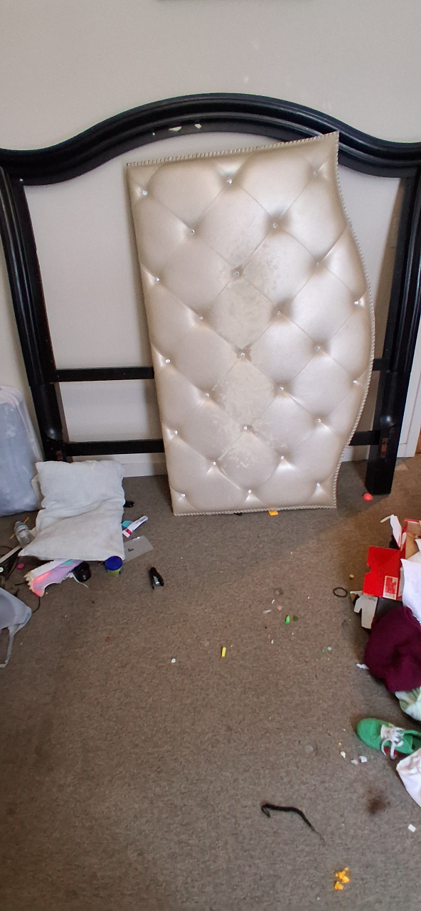 Upholstered Headboard with Frame Queen size FREE