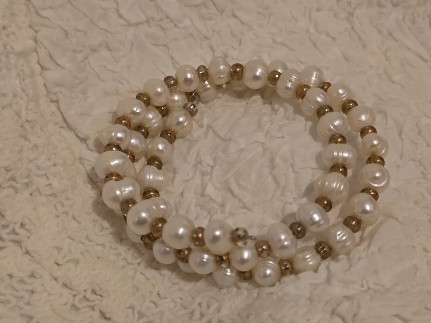 GENUINE Freshwater Pearl Bracelet OOAK #thriftypicks