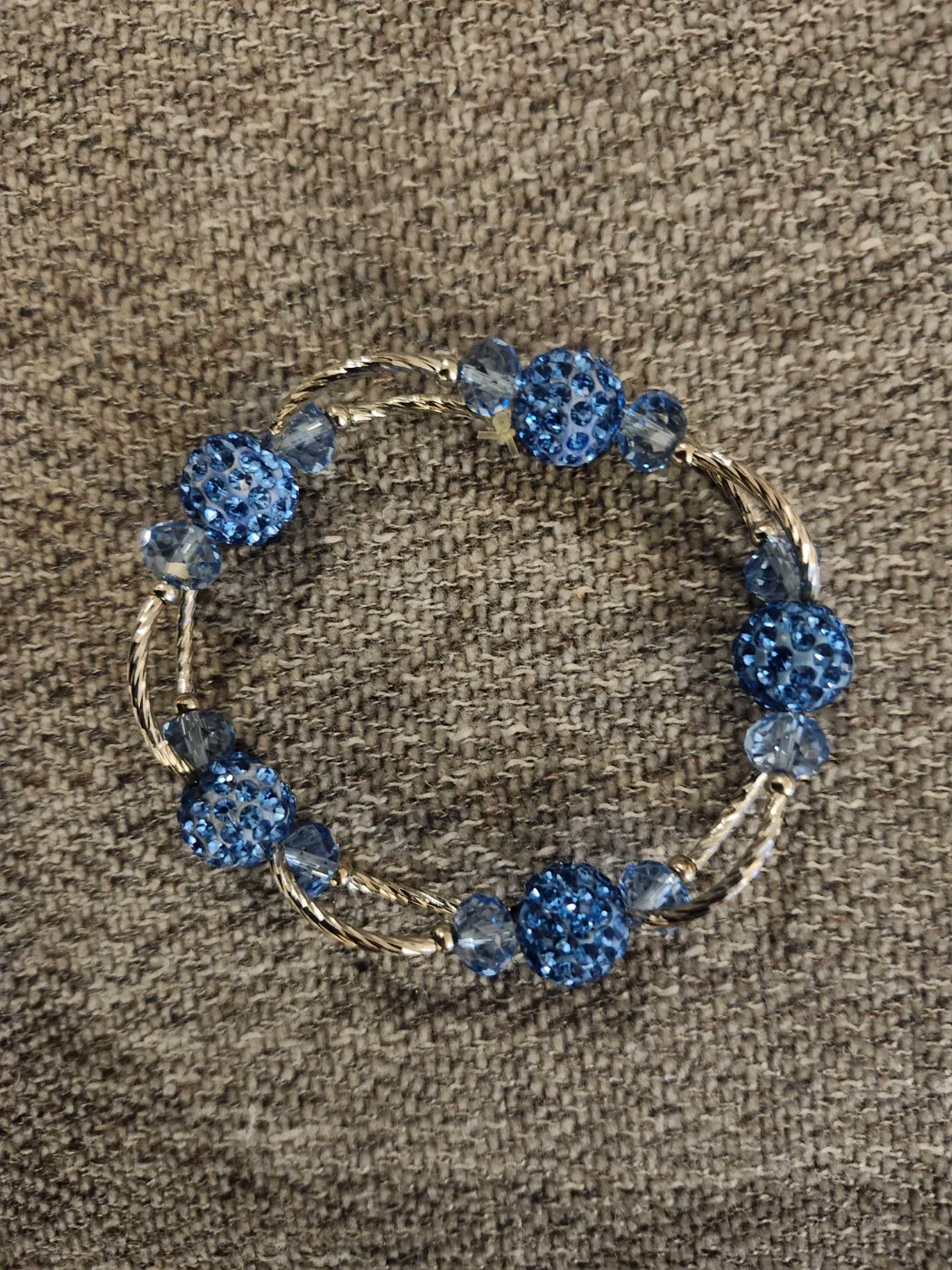 Blue Beaded Bracelet #Cleanout