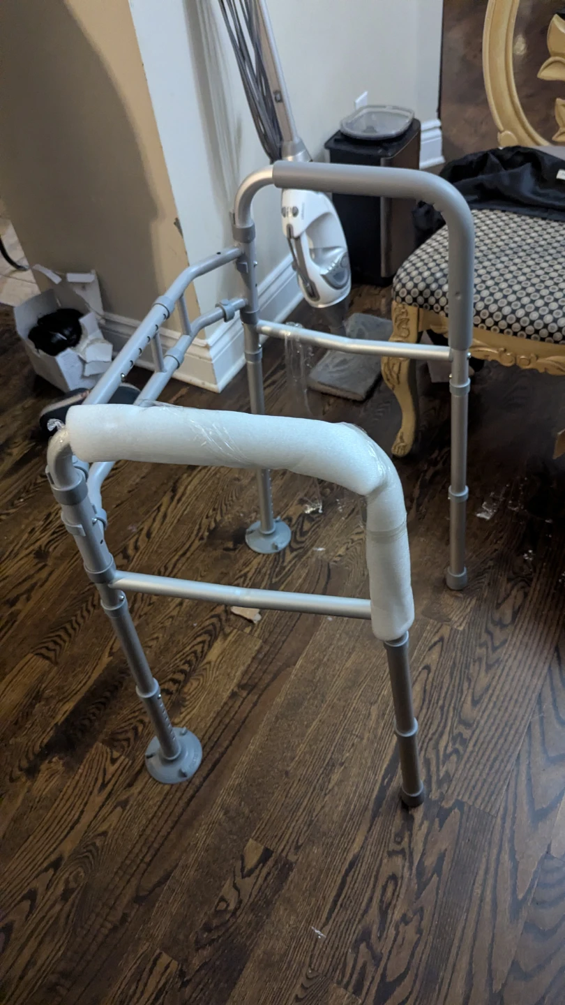 New Silver Folding Walker with Seat - photo 2