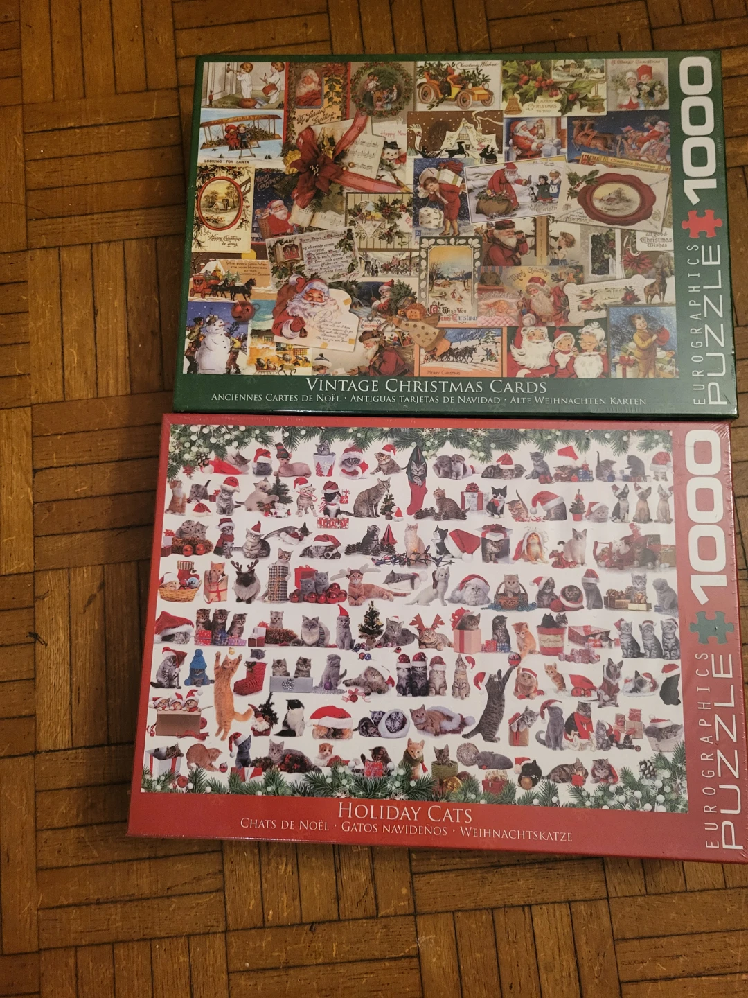 Eurographics 1000 Piece Puzzles: Vintage Christmas & Cats - photo 2