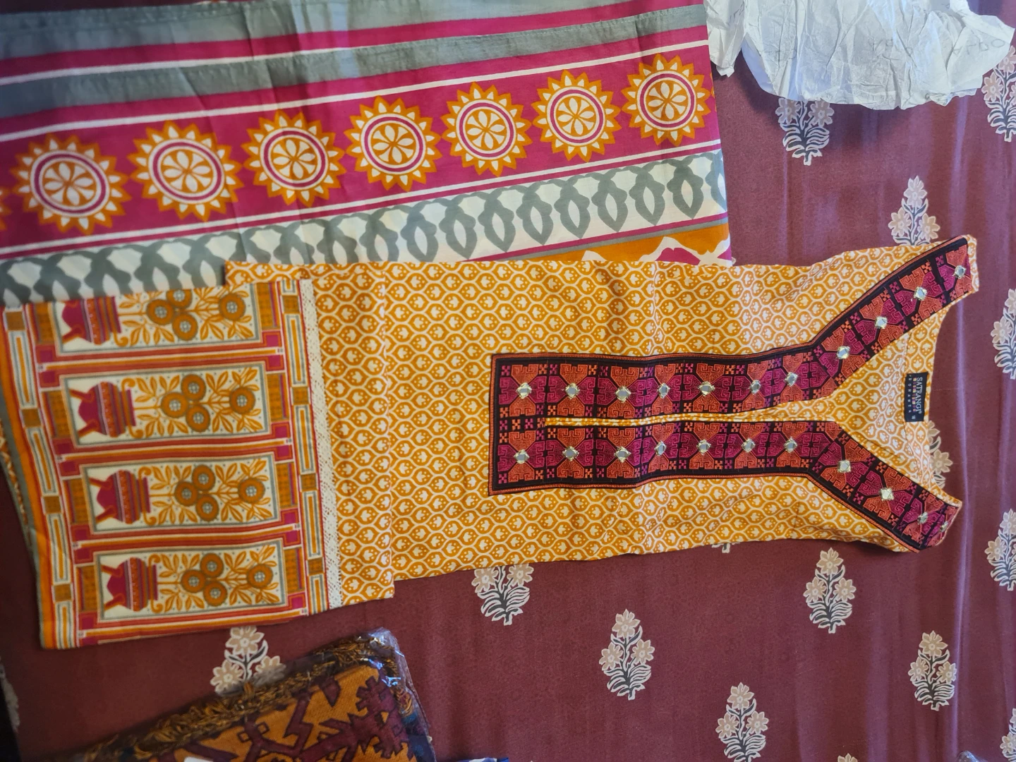 Satrangi Yellow Printed Kurti