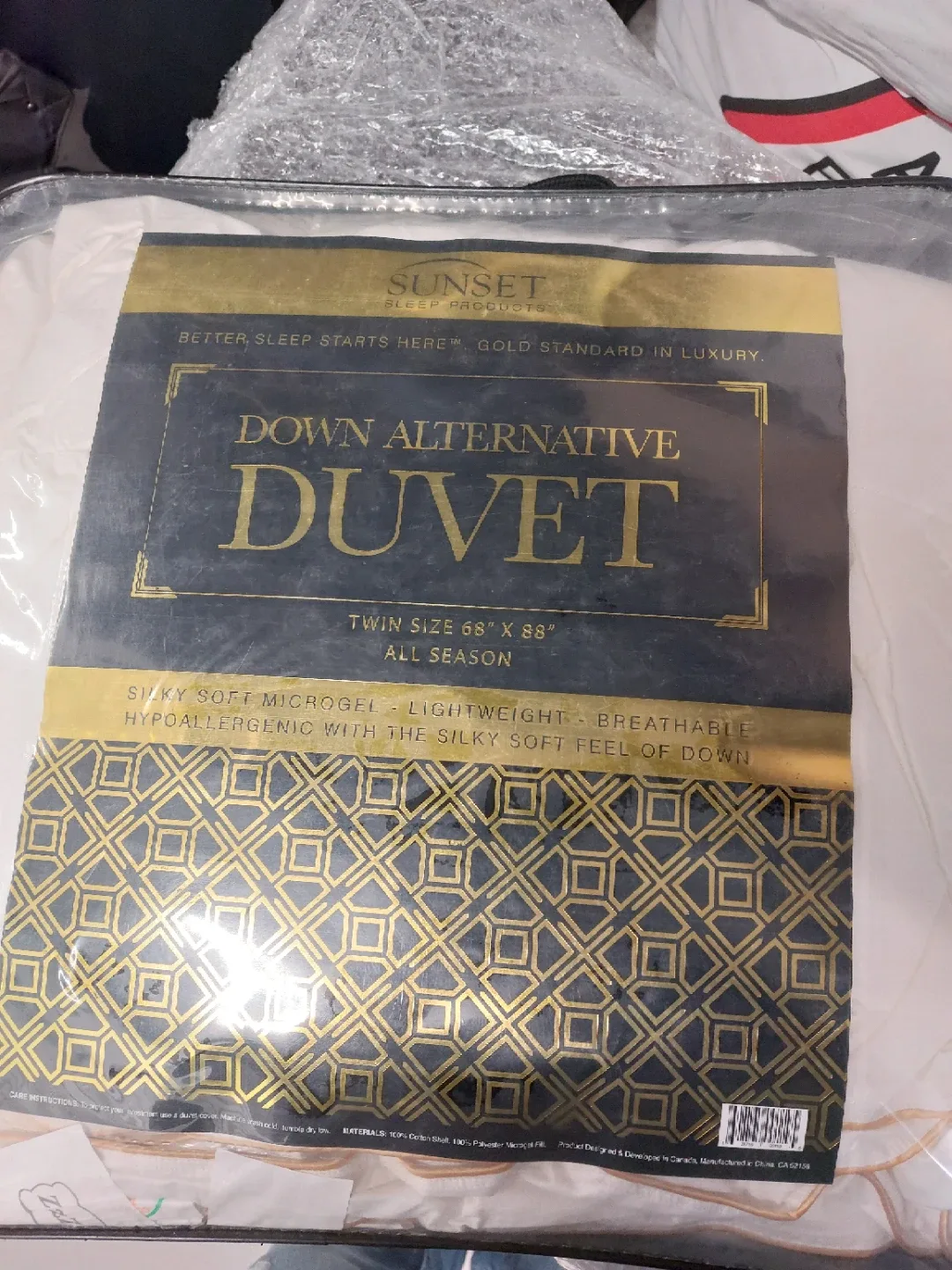 Sunset Sleep Products Down Alternative Duvet - Twin