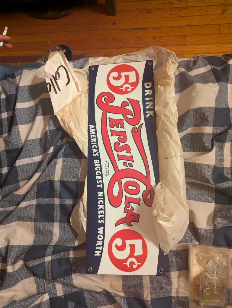 Vintage Pepsi-Cola Sign