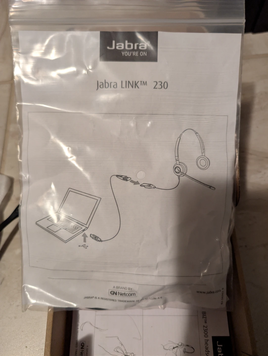 Jabra Biz 2300 Headset - Like New! - photo 3