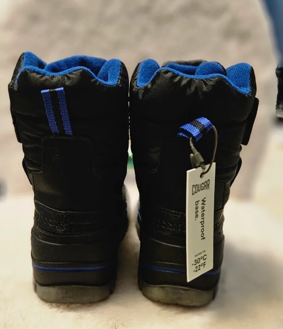 BNIB Cougar Bump Black Winter Snow Boots Size: 7US image indicator(3)