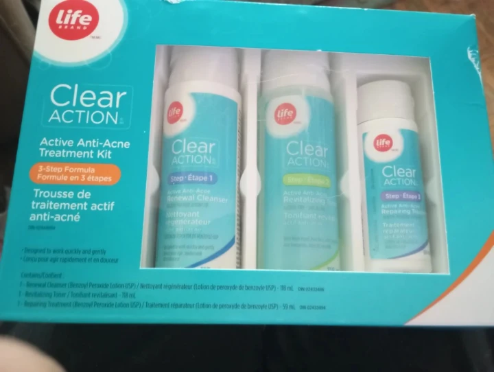 Life Brand Clear Action Acne Treatment Kit - New