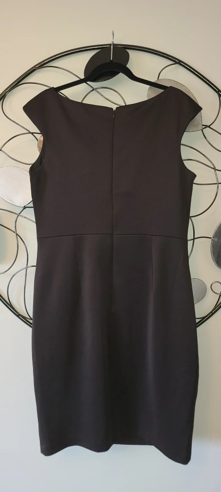 Jax Black Faux Leather & Suede Dress - Sz. 14 - photo 2