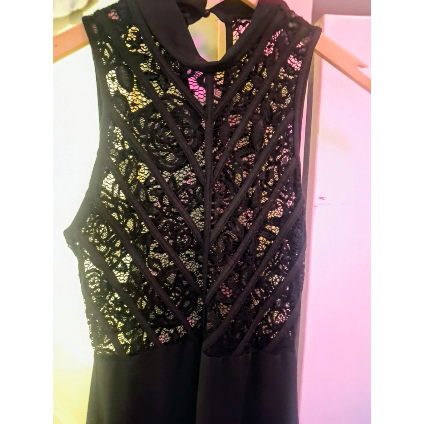 Black Halter Style Cocktail Dress in Size Small - photo 3
