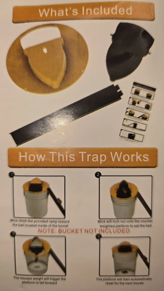 YELLOW Mouse Trap Kit #Cleanout