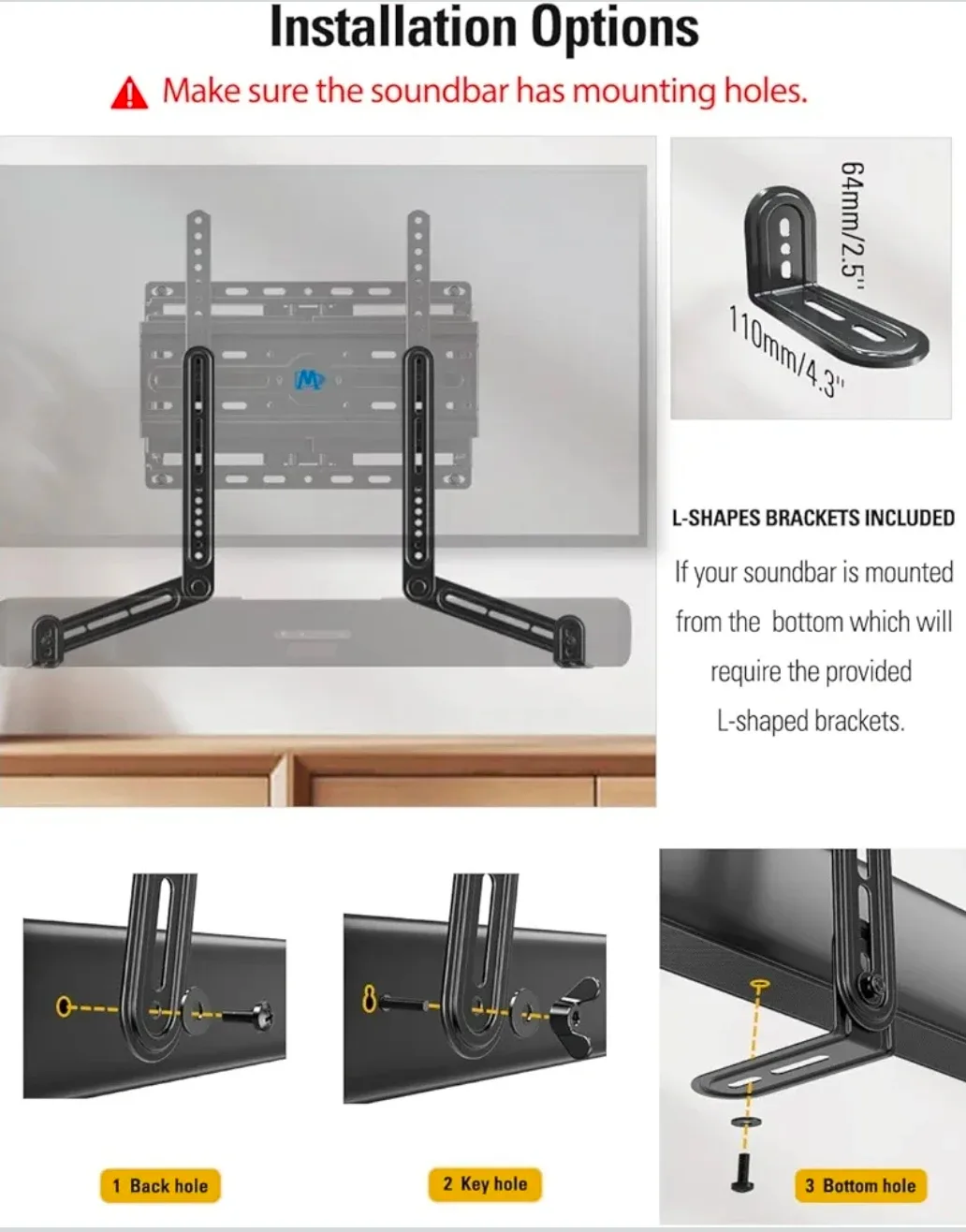 Mounting Dream Sound Bar Mount MD5420 image indicator(5)