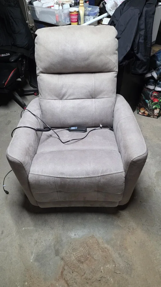 Beige Electric Recliner Chair