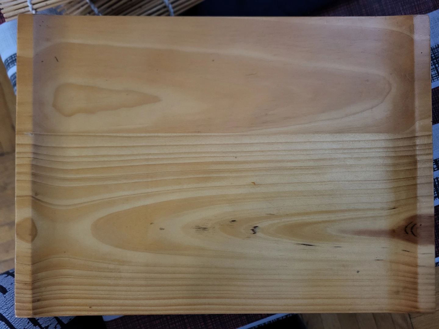 Wooden Sushi Serving Tray & Bamboo Rolling Mat - photo 2