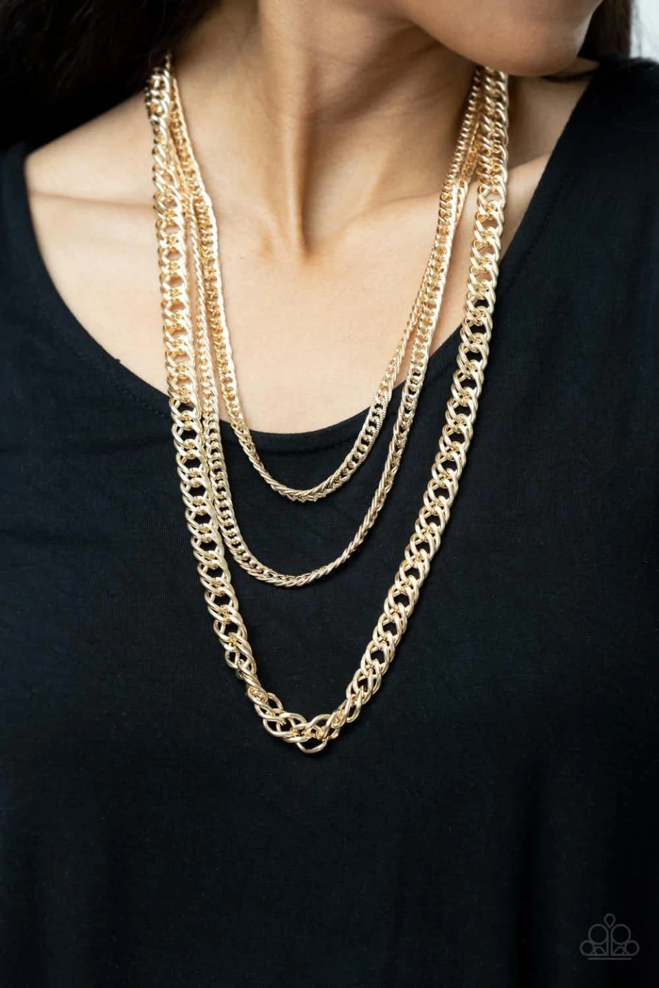 #Cleanout Paparazzi Gold Layered Chain Necklace