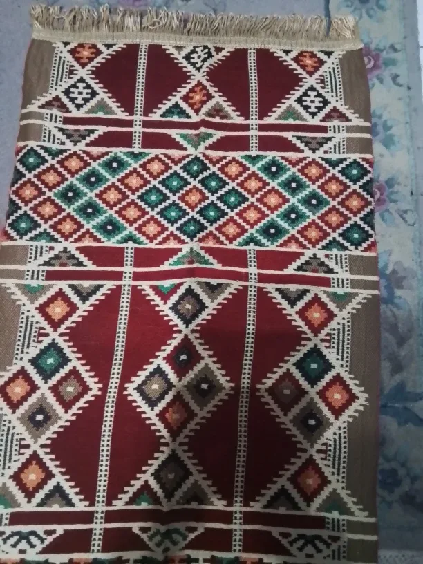 Vintage Handmade Middle Eastern Prayer Rug / Kilim 50X26"