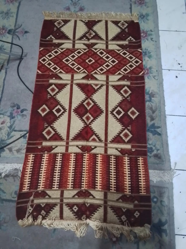 Vintage Handmade Middle Eastern Prayer Rug / Kilim 50X26" - photo 3