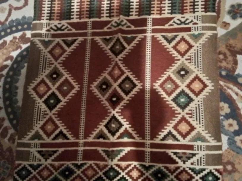 Vintage Handmade Middle Eastern Prayer Rug / Kilim 50X26" image indicator(8)