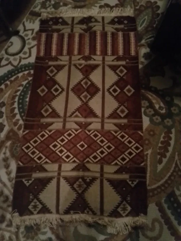 Vintage Handmade Middle Eastern Prayer Rug / Kilim 50X26" image indicator(10)