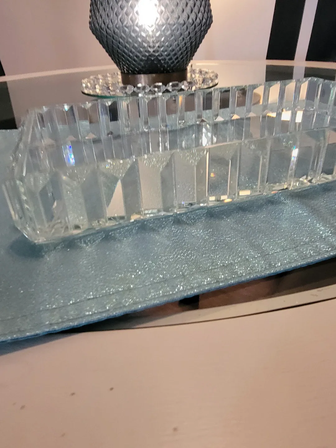 Crystal Rectangular Tray, 13 inches image indicator(2)