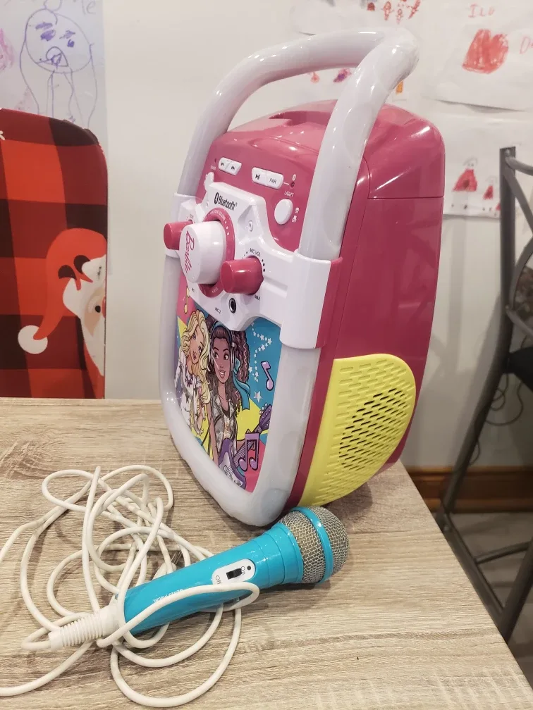 Barbie Bluetooth Karaoke Machine with Microphone image indicator(4)