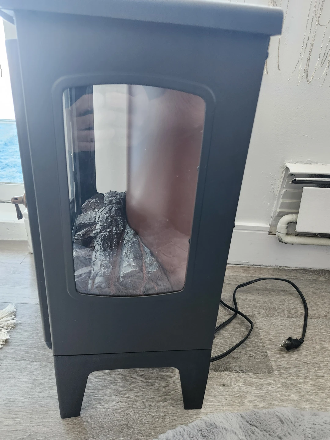 Electric Fireplace Heater - Black - photo 5
