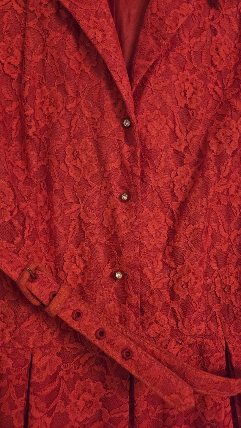 #cleanout Bright red vintage dress - photo 4