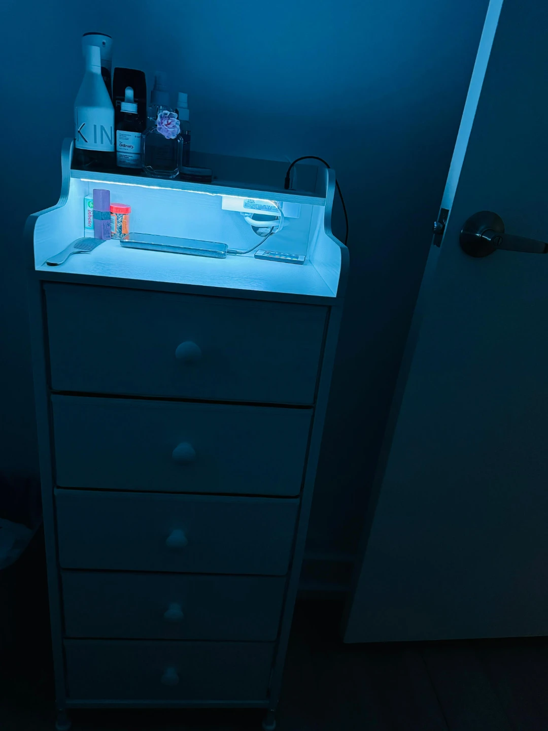 White 5-Drawer Storage Tower - photo 2