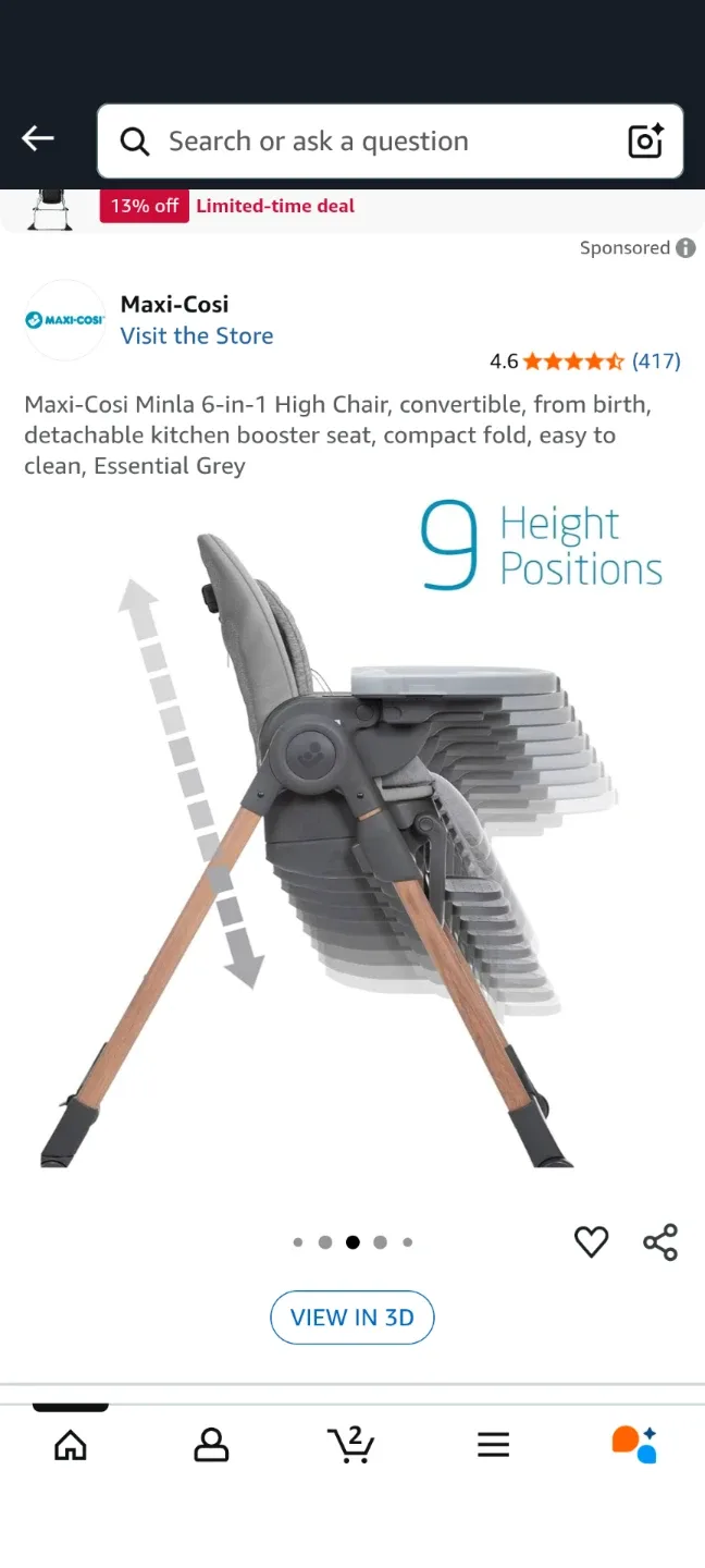 Maxi-Cosi Minla 6-in-1 High Chair #cleanout image indicator(4)