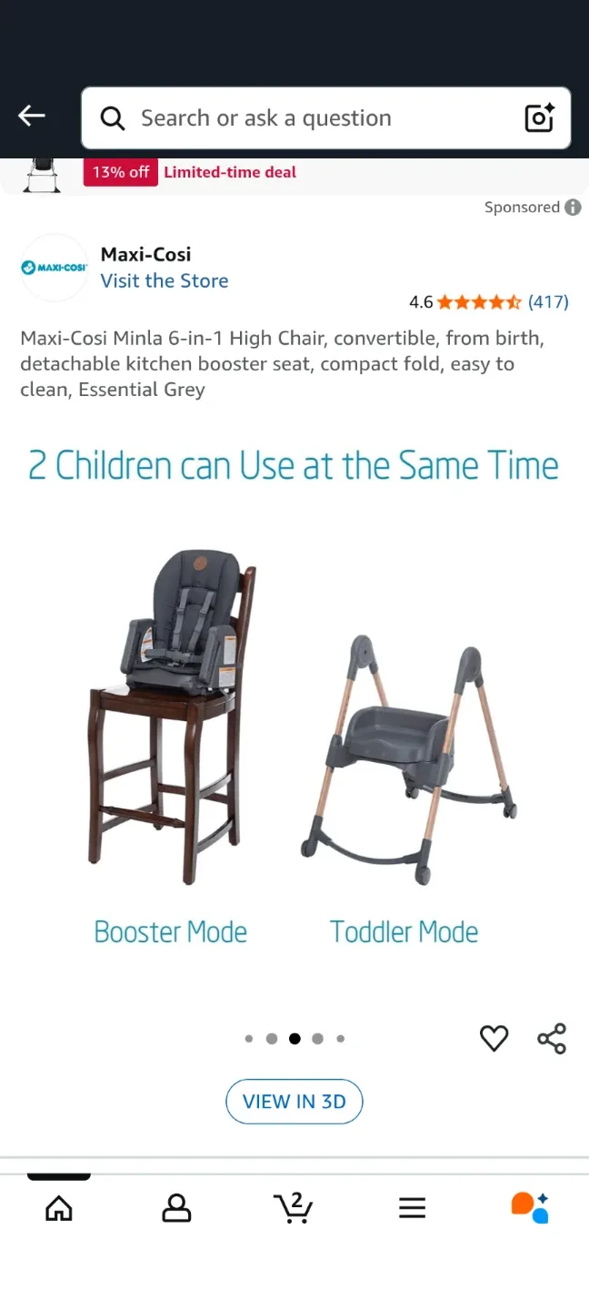 Maxi-Cosi Minla 6-in-1 High Chair #cleanout image indicator(8)