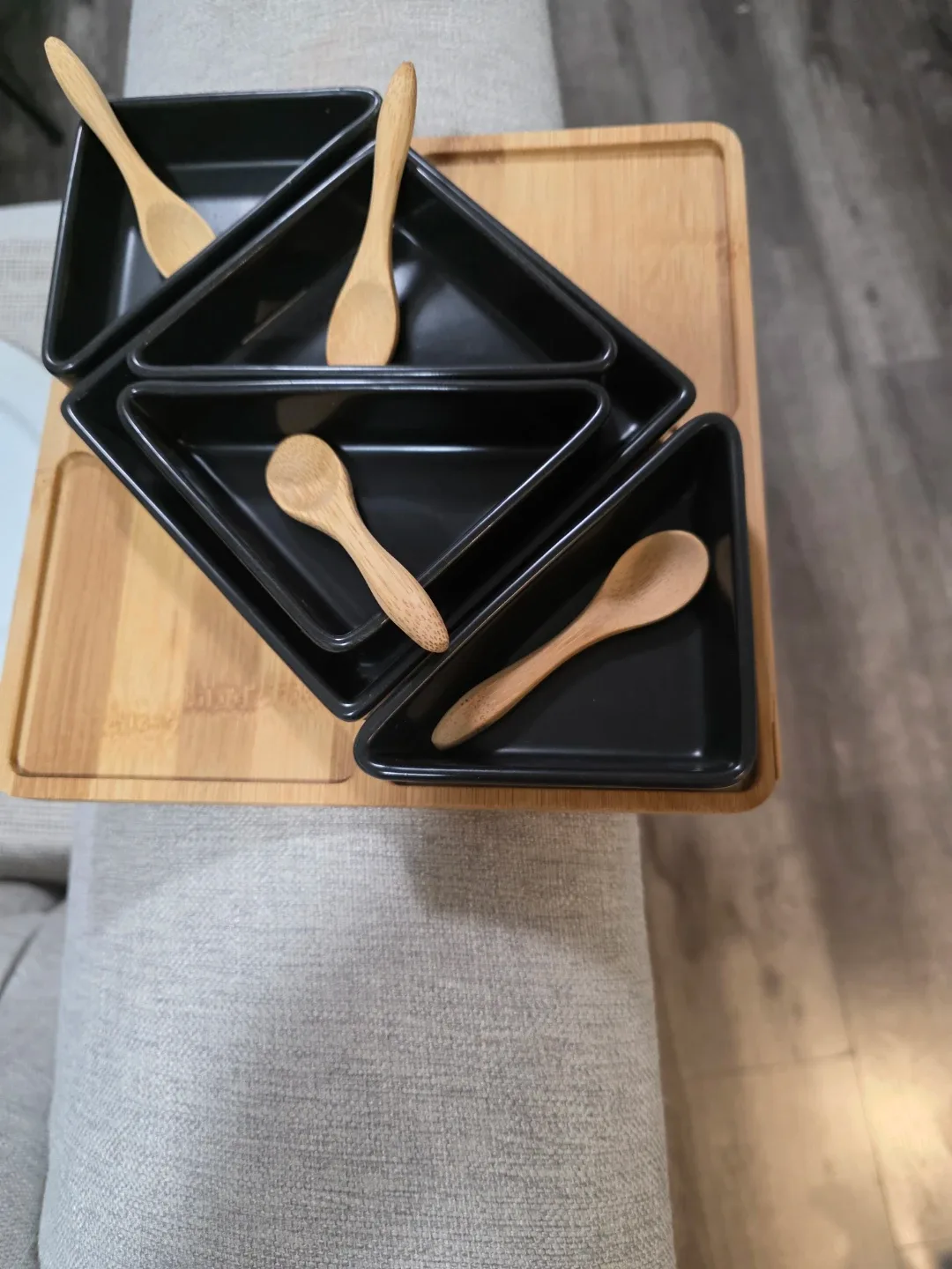 Black Serving Dishes with Spoons image indicator(2)