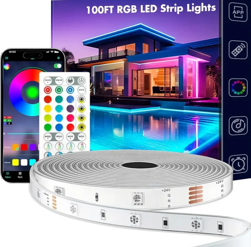 Outdoor Waterproof Pool LED Strip Lights - 100FT image indicator(3)