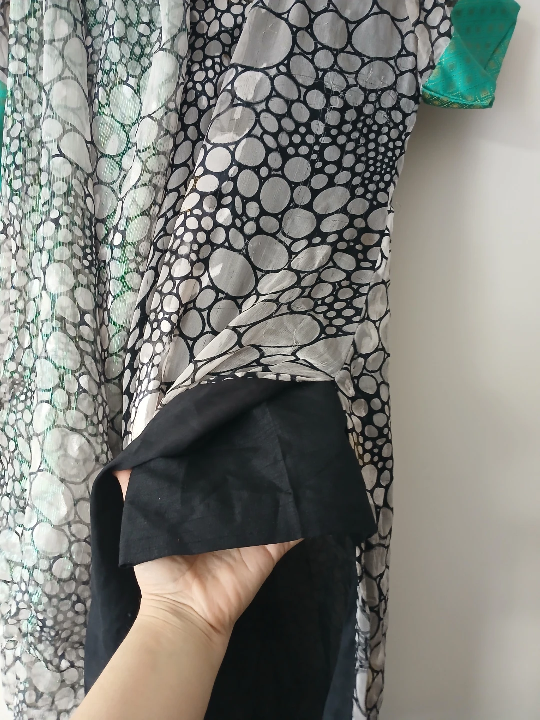 Patterned Dress with Scarf - photo 2