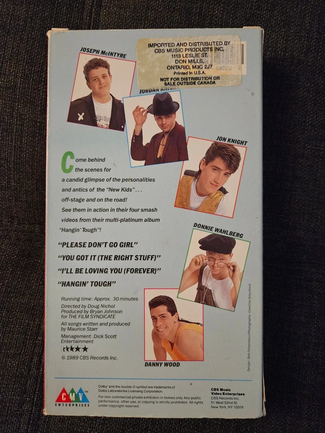 New Kids On The Block Hangin' Tough VHS Tape NKOTB image indicator(3)