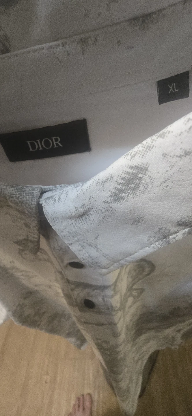 Dior XL Polo Shirt - White with Graphic Design - photo 2