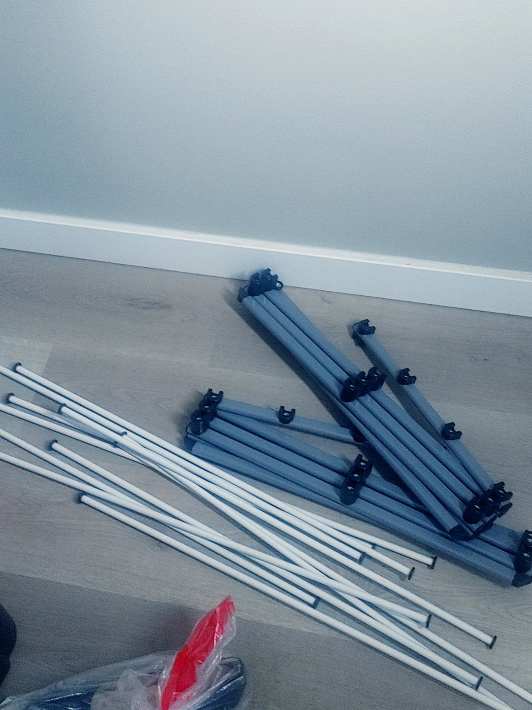 Accordion clothing rack disassembled for easy transport - photo 2