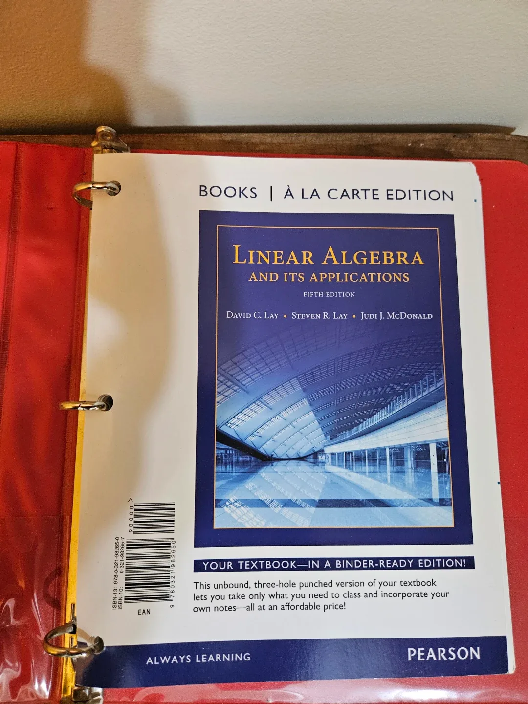 Linear Algebra and Its Applications, 5th Edition