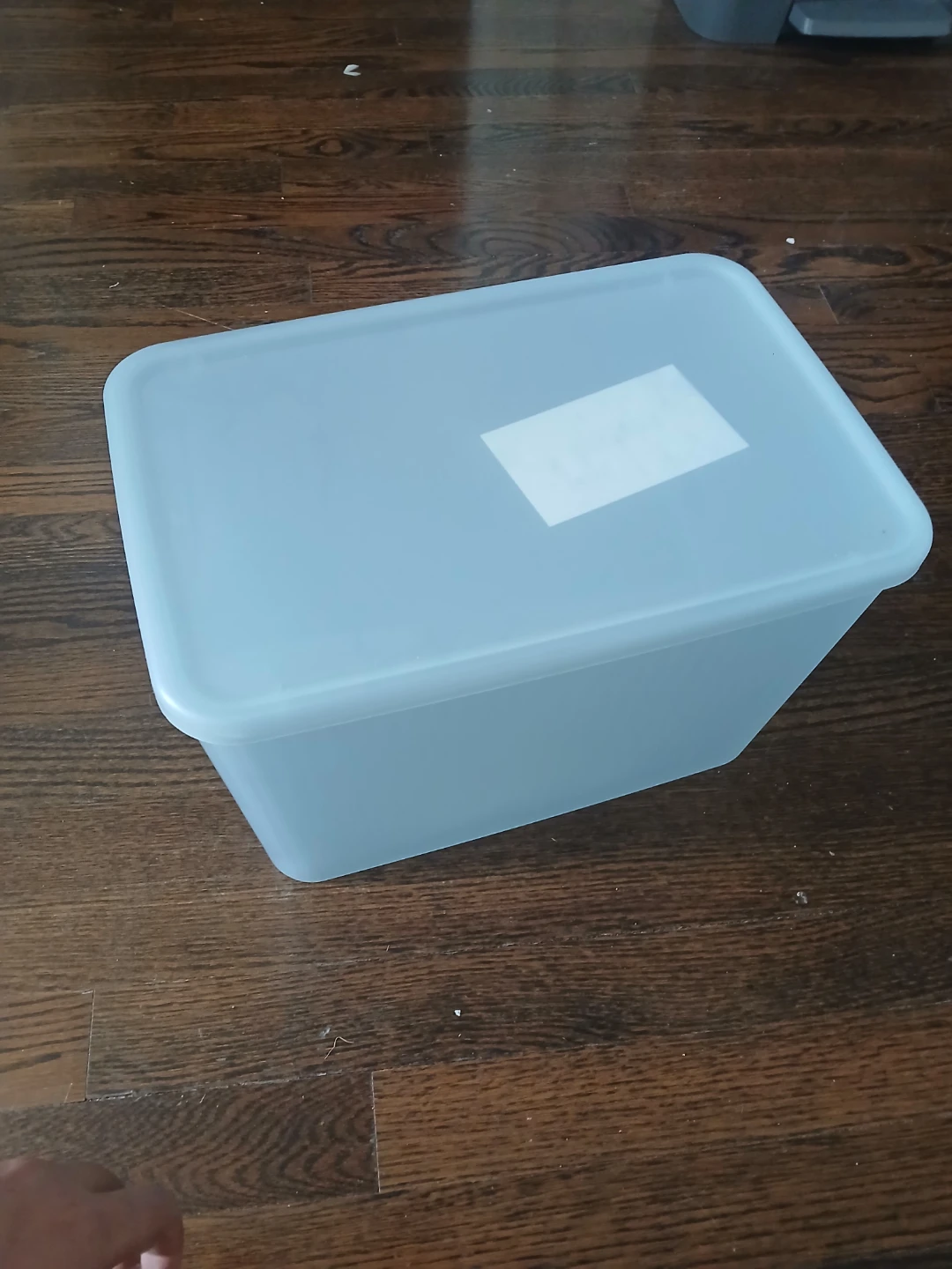 IKEA Rykta Storage Box with Lid, Gray-Blue - photo 3