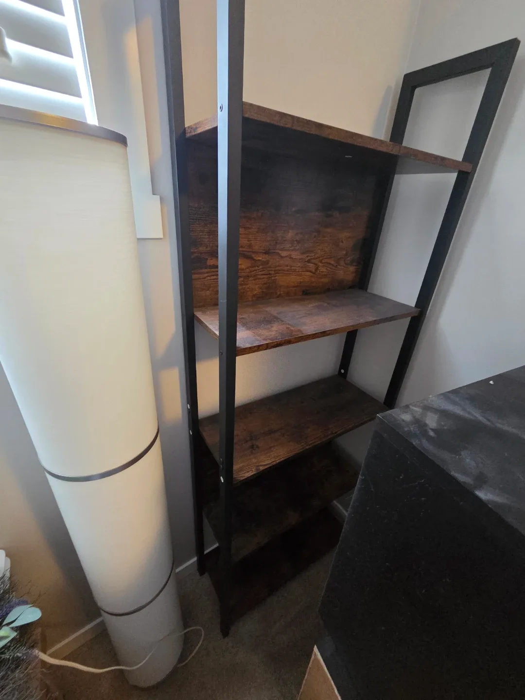 Wood and Metal Bookshelf