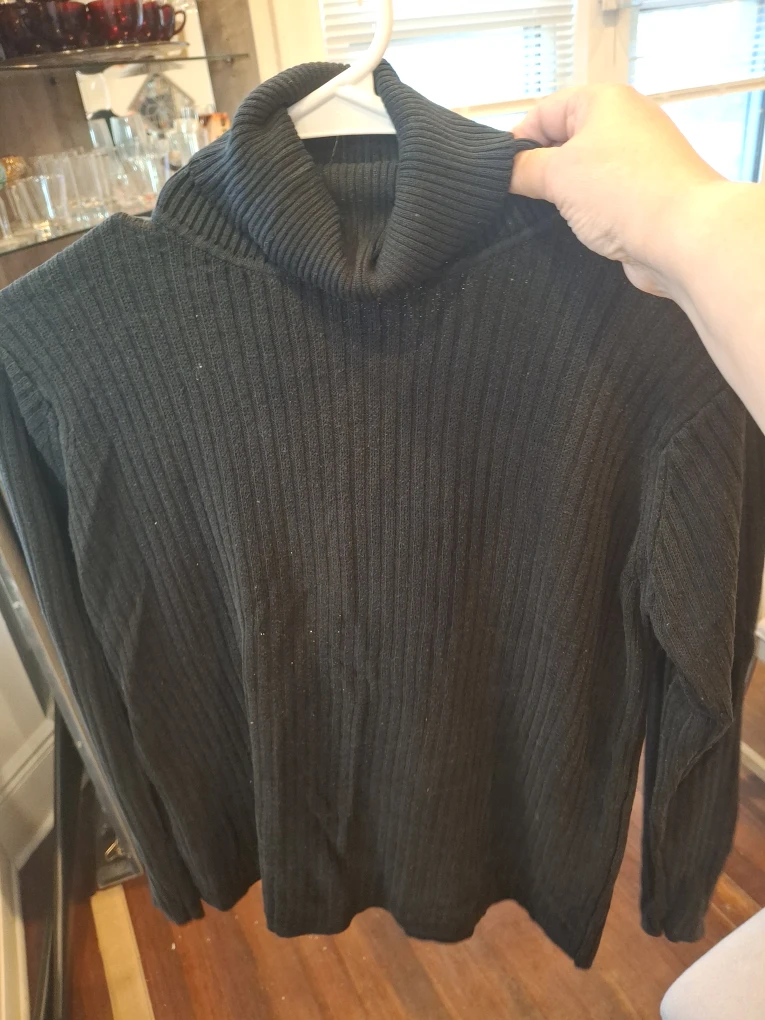 Black Turtleneck Sweater