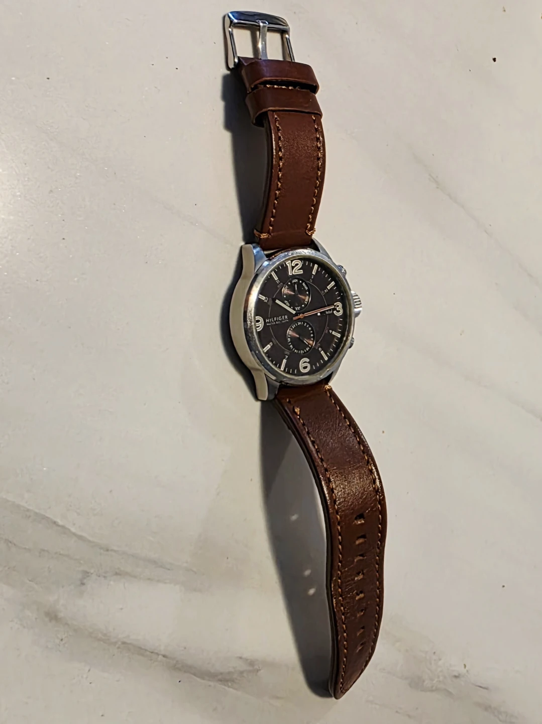 Tommy Hilfiger Brown Leather Strap Watch - photo 2