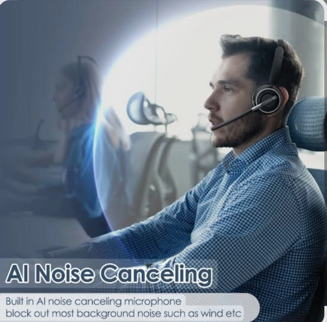 AI Noise Cancelling Headset with USB Dongle - photo 4
