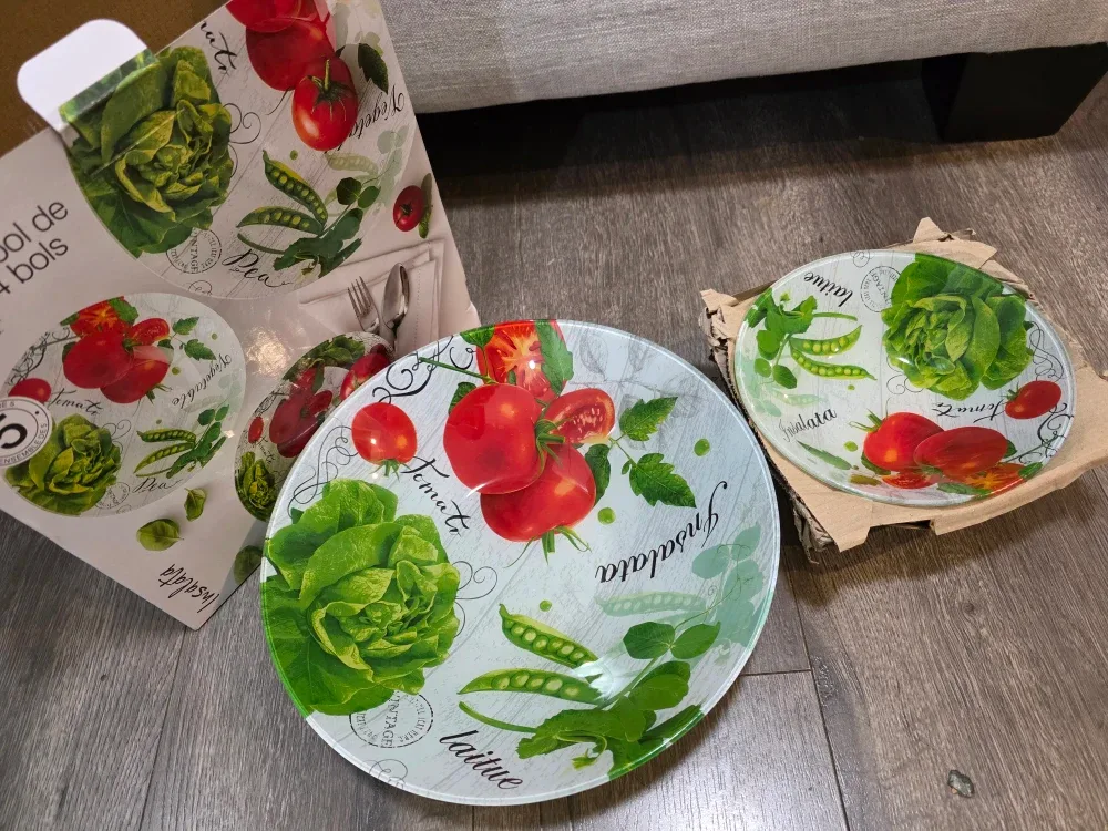 Stokes Grand Bol de Service & 4 Bols - Salad Bowl Set