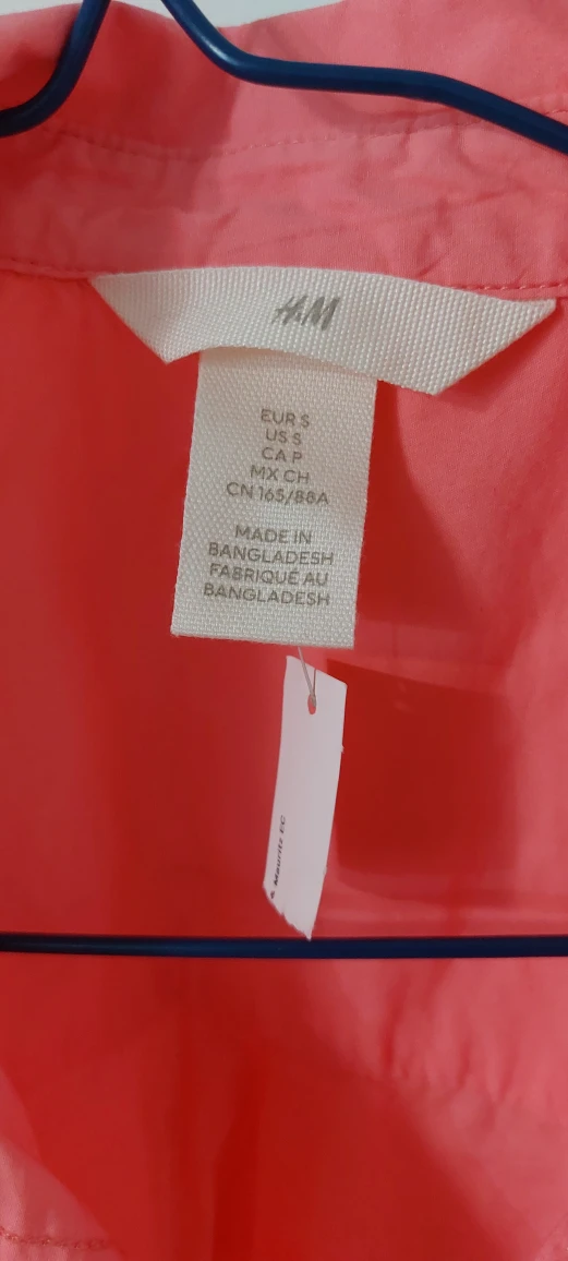 New H&M Pink Long Sleeve Button Up Shirt - photo 2