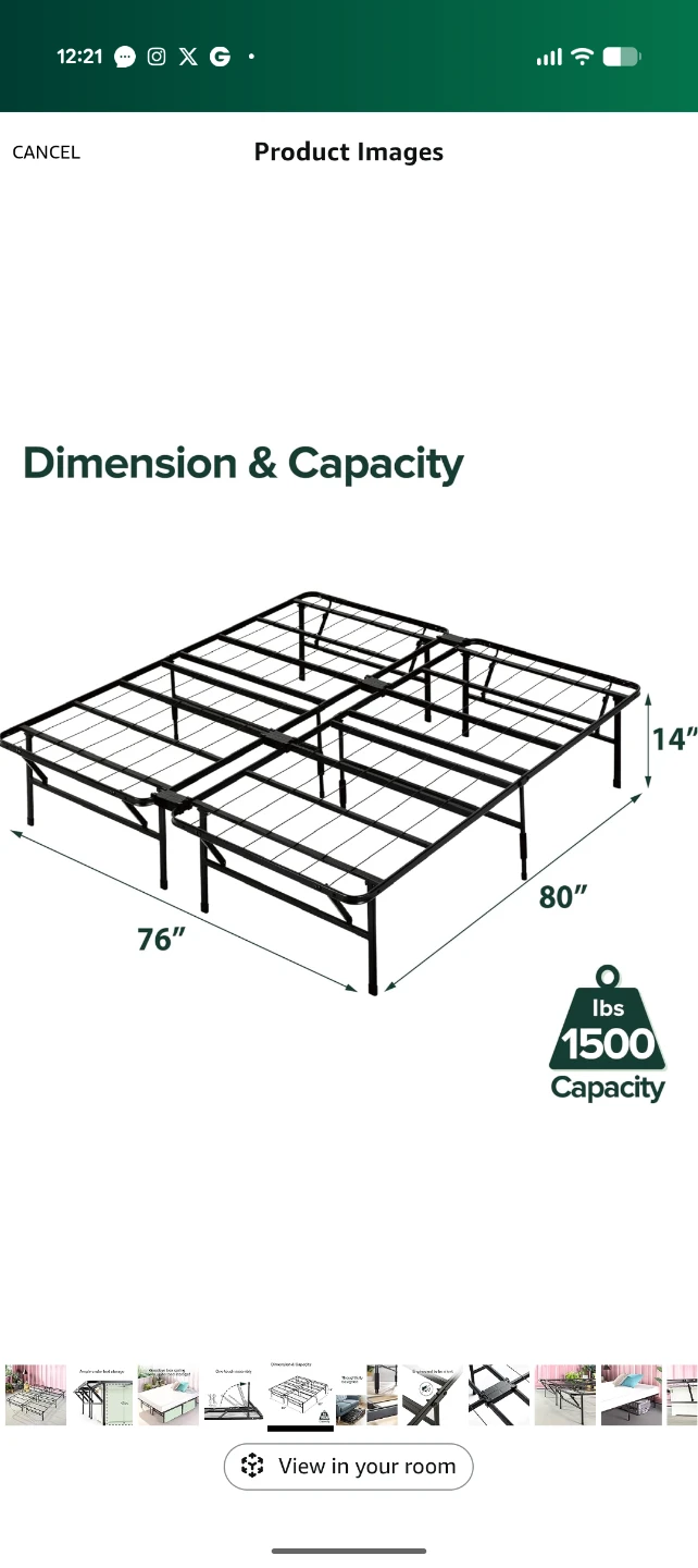 King Size Mattress & Metal Bed Frame ( moving sale ) - photo 5