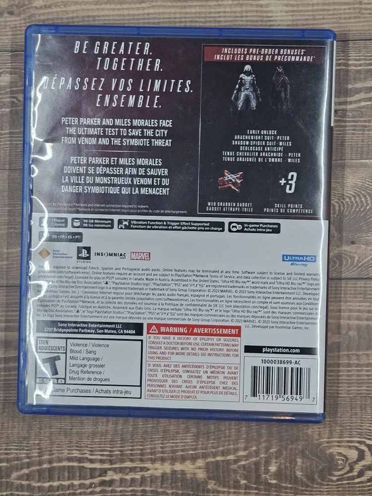 Marvel Spider-Man 2 PS5 Launch Edition - photo 2