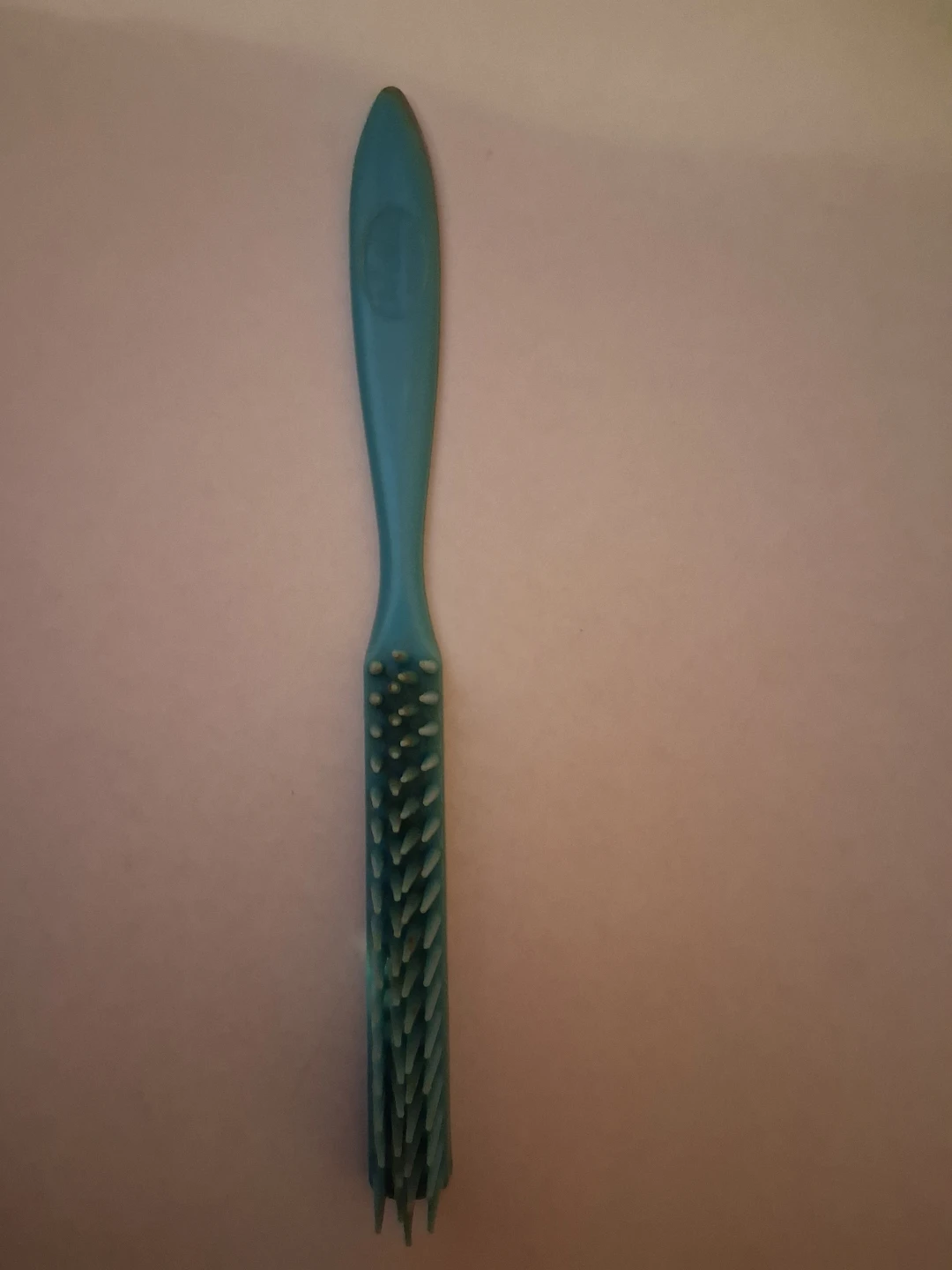 Vintage 1970's Addis aqua blue narrow hair brush