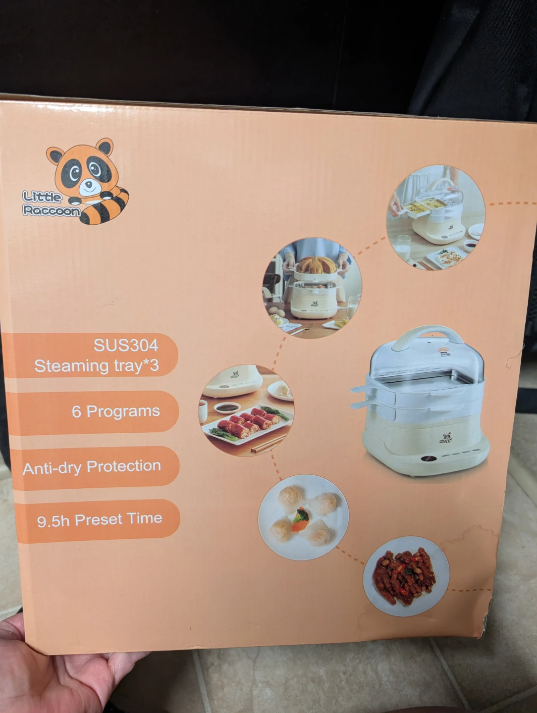 Little Raccoon Electric Food Steamer CFJ-A30Q3 - New - photo 2