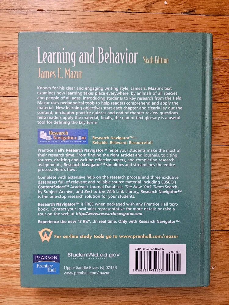 Learning and Behavior by James E. Mazur image indicator(2)