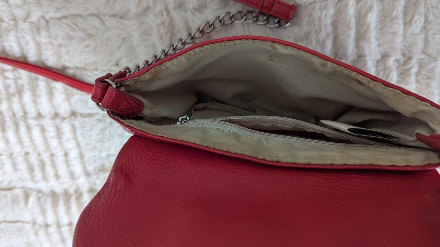 Nine West Red Clutch with Chain Strap - photo 2
