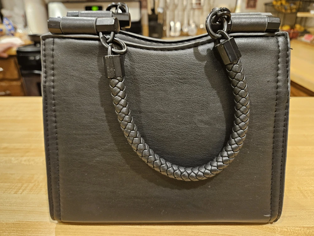 NBM Black Leather Handbag - photo 2